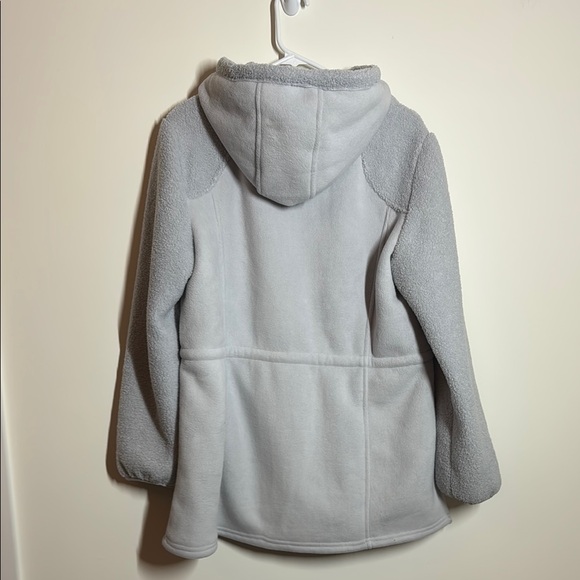 1 Madison Gray Teddy Jacket with Hood and Zipper - Picture 6 of 6